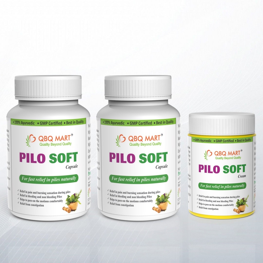 Ayurvedic Pilo Soft Capsules and Pilo Soft Cream for Piles, Fissure, Fistula - बवासीर  पाइल्स, फ़िस्सर व फिस्टुला  भगन्दर का आयुर्वेदिक इलाज