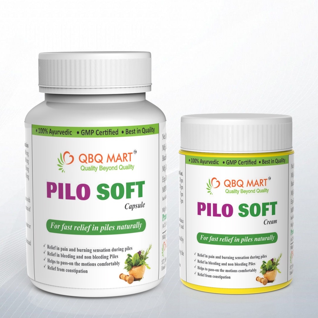 Pilo Soft Capsule and Pilo Soft Cream ayurvedic medicine for Piles Fissure Fistula 